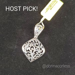 Sterling Silver Scrollwork Pendant NWT